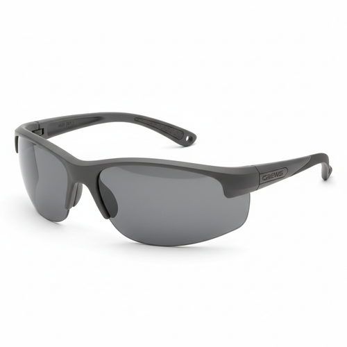 Crews CK112 CheckMate safety glasses gray lens gray frame ANSI Z87.1