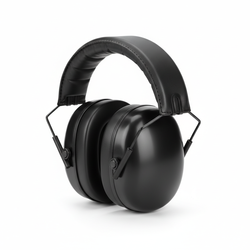 Over-Ear Earmuffs NRR 30 - Adjustable Padded Headband Foldable Hearing Protection